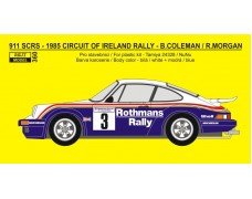 Decal – Porsche 911 SCRS - "Rothmans" 1985 Circuit of Ireland rally - Coleman / Morgan 1/24